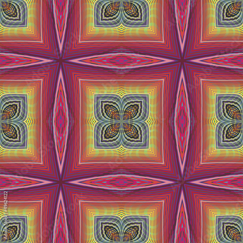 Vector: Seamless funky pop art pattern with optic illustion Seamless funky pop art pattern with optic illustion