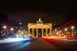 Foto: Brandenburger Tor und Straße des 17. Juni in der Nacht - Berlin Brandenburger Tor und Straße des 17. Juni in der Nacht - Berlin