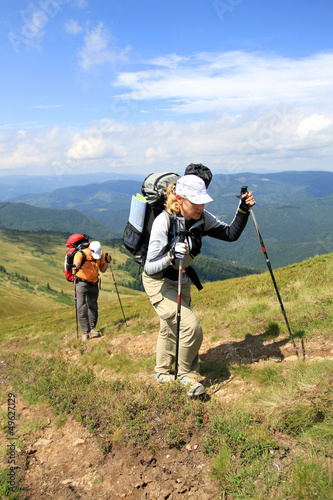 Photo: Summer hiking in the mountains. Summer hiking in the mountains.