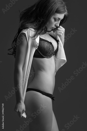 Photo: lingerie brunette lingerie brunette