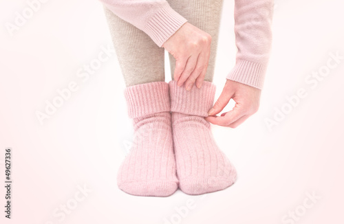 Photo: Warm woolen socks Warm woolen socks