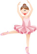Cute ballerina girl
