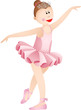 Ballerina girl in a pink tutu