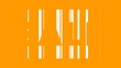 Sale text against bar code background orange and black