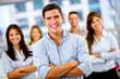 Happy business team