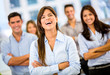 Happy business group