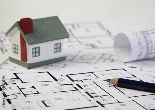 Photo: Grundriss mit Haus Grundriss mit Haus