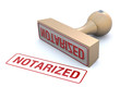 Rubber stamp-notarized