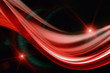 futuristic wave background design with lights