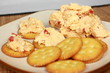Zippy Pimento Cheese Spread On Crackers