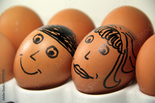Photo: A Happy Egg Couple A Happy Egg Couple