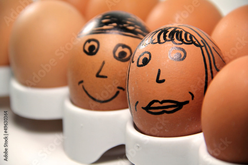 Photo: An Egg Couple An Egg Couple