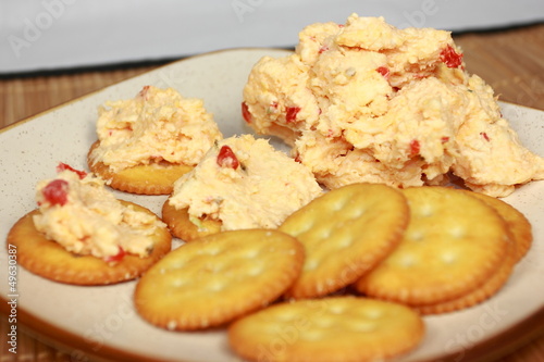Photo: Zippy Pimento Cheese Spread On Crackers Zippy Pimento Cheese Spread On Crackers