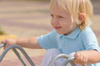 Cute litlle blond boy