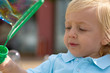 Cute litlle blond boy