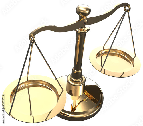 Illustration: Scales weigh justice choice balance Scales weigh justice choice balance