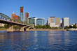 The Portland skyline from East Waterfront