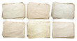 Photo: old papers set isolated old papers set isolated