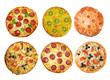 Pizza and italian kitchen.  Isolated