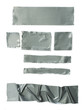 Set of torn masking Scotch tape