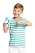 Photo: Boy with bottle of water Boy with bottle of water