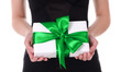Photo: Gift box in woman hands Gift box in woman hands