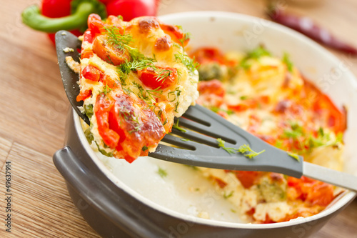 Photo: vegetables baked with cheese vegetables baked with cheese