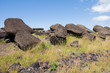 Fallen Moais, Easter island (Chile)