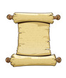 vintage paper scroll vector illustration isolated on white