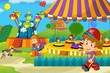 The funfair - illustration for the children