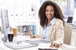 Photo: Portrait of beautiful smiling office worker Portrait of beautiful smiling office worker