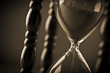 close up of hourglass