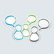 Vector: orga social Network orga social Network