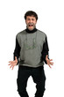 Photo: man on white background man on white background