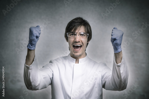 Photo: Erfolgreicher Wissenschaftler ist erfolgreich Erfolgreicher Wissenschaftler ist erfolgreich