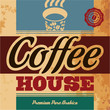 Retro Coffee Menu. Coffee House