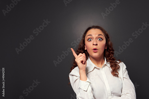 Photo: funny woman have an idea funny woman have an idea
