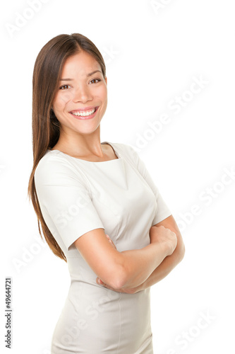 Photo: Asian woman portrait smiling happy Asian woman portrait smiling happy