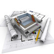 Architecture technical, toilet