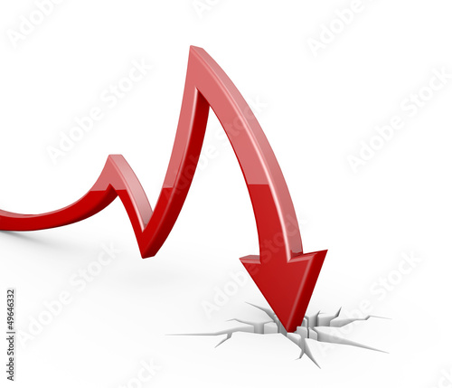 Illustration: 3D Arrow - Collapse 3D Arrow - Collapse