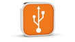 Orange USB Sign
