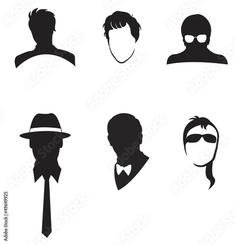 Vector: Black Man's Facial collection set Black Man's Facial collection set