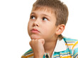 Portrait of a pensive boy