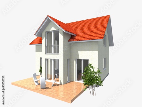 Illustration: Einfamilienhaus Einfamilienhaus