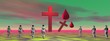 cross red