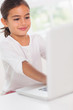 Child using laptop