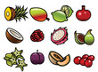Cartoon Fruit Icons