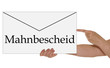 Briefumschlag - Mahnbescheid