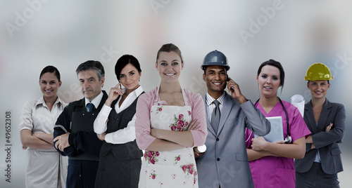 Photo: Different kinds of workers Different kinds of workers