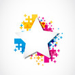 Star sticker positive design